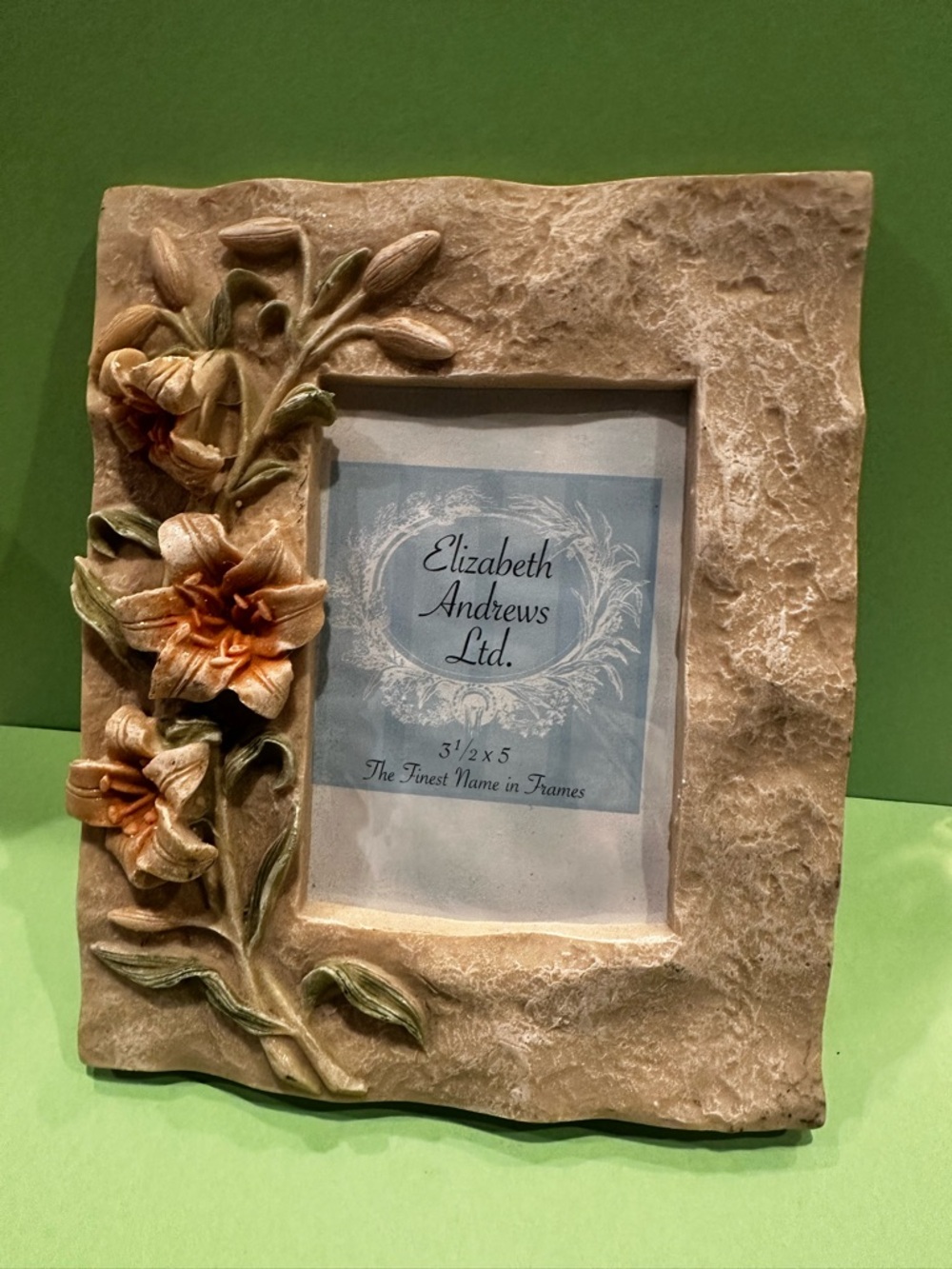Peach Lilies Picture Frame/Elizabeth Andrew’s